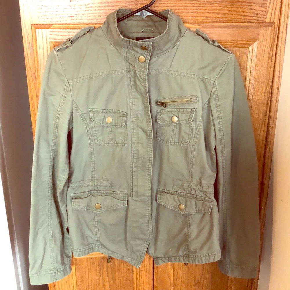 💋Green utility jacket